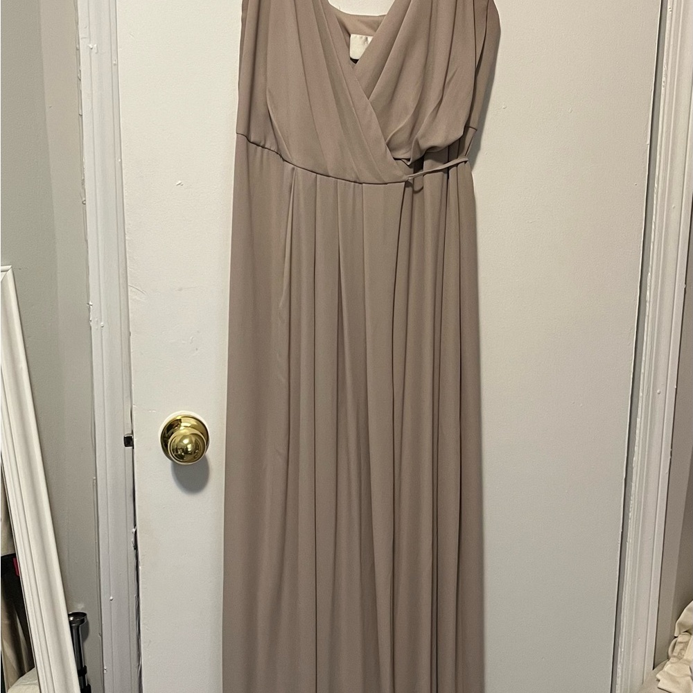 Taupe bridesmaid Maxi Dress